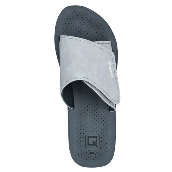 Qwave Men's Comfort Slide, Grey, Size 10/11 - Picture 2 of 4